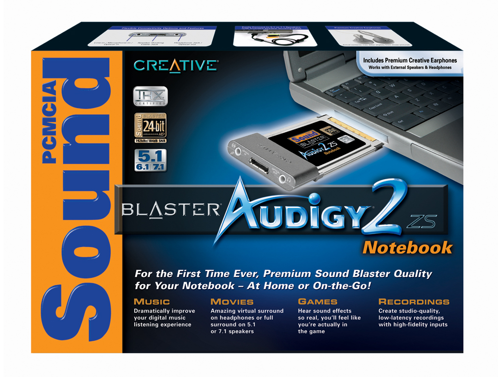 Configure PC w/ Creative Sound Blaster Audigy2 ZS Notebook PCMCIA