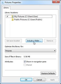Add Folder to WIndows 7 Windows 8 Library