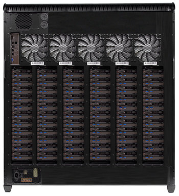 Theroretical quad Xeon PC running 66 video cards and USB controllers