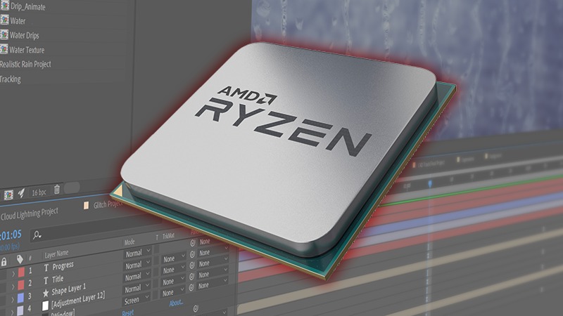 AMD Ryzen 3rd Gen After Effects Performance