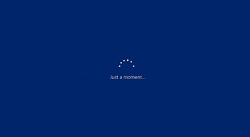 Just a moment example from Windows loading