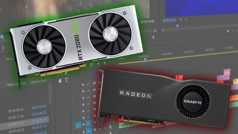 NVIDIA GeForce SUPER vs AMD Radeon RX 5700 XT in Premiere Pro