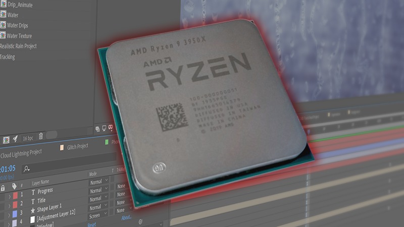 AMD Ryzen 9 3950X CPU for After Effects