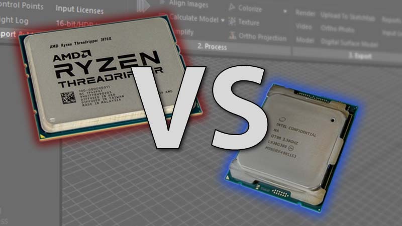 Intel Core X-1000 series vs AMD Threadripper 3rd Gen in RealityCapture