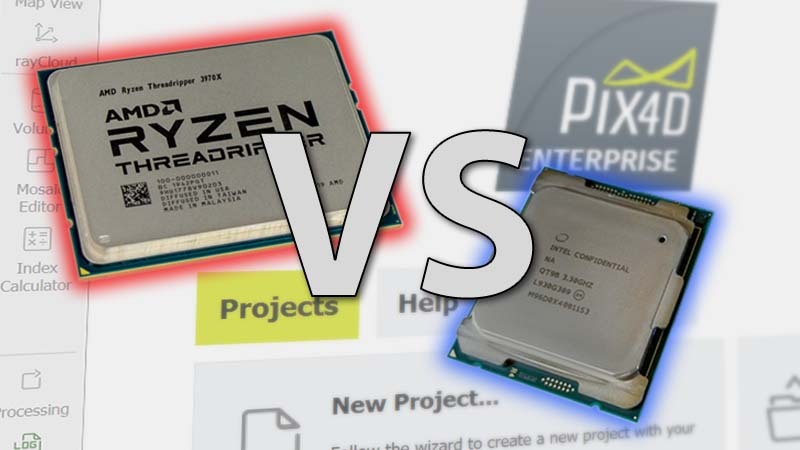 Intel Core X-1000 series vs AMD Threadripper 3rd Gen in Pix4D