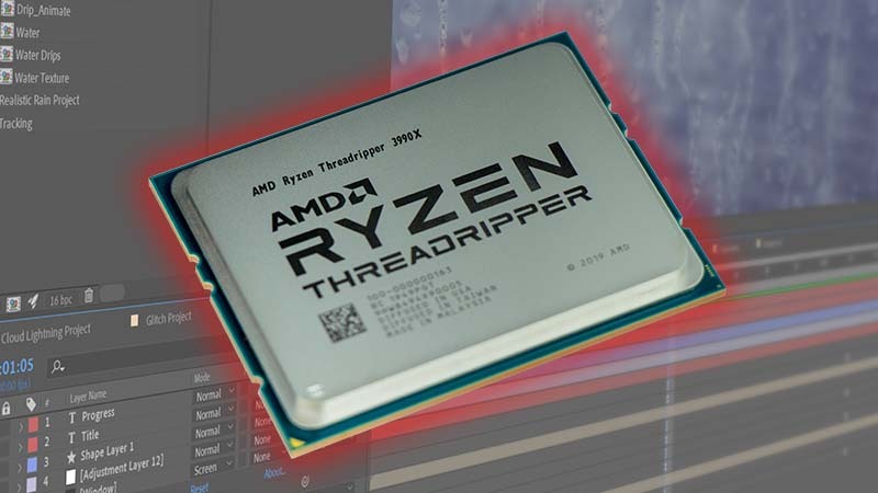 AMD Threadripper 3990X 64 Core After Effects Review