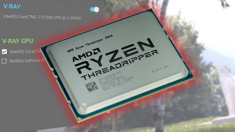 AMD Threadripper 3990X Tested in V-Ray Next Benchmark