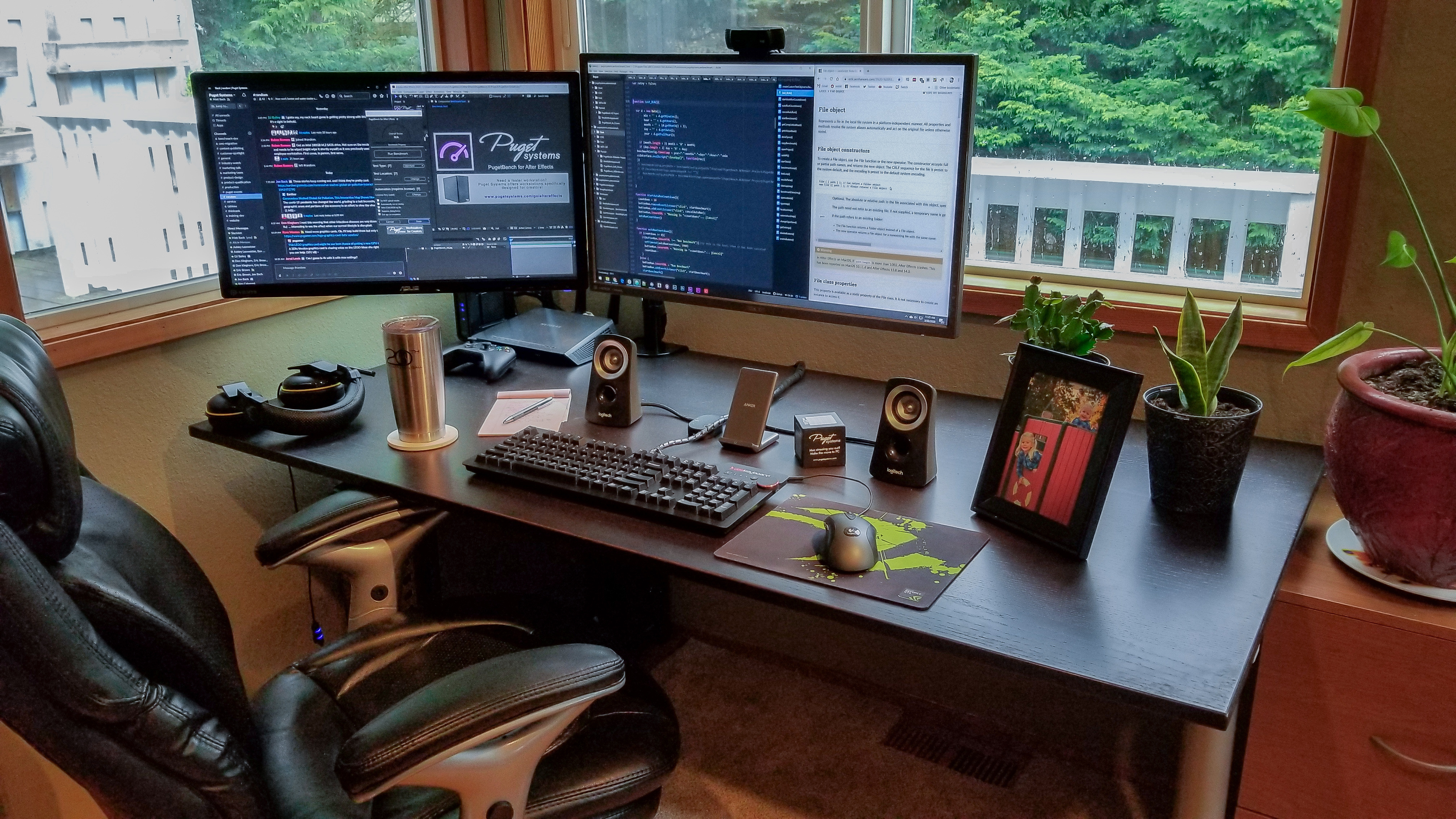 Matt Bach\u0027s home office desk setup