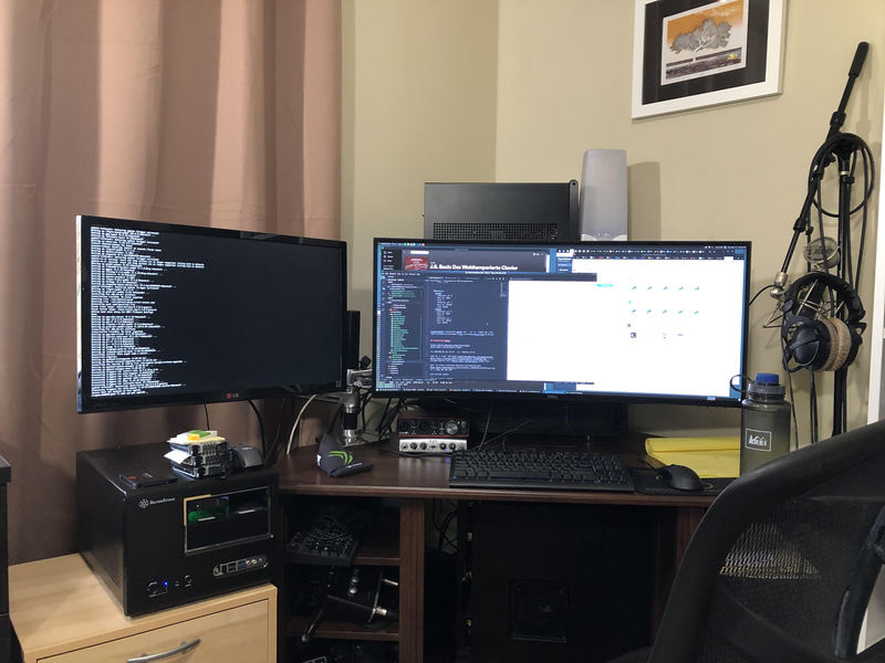 Don's work-from-home desk setup
