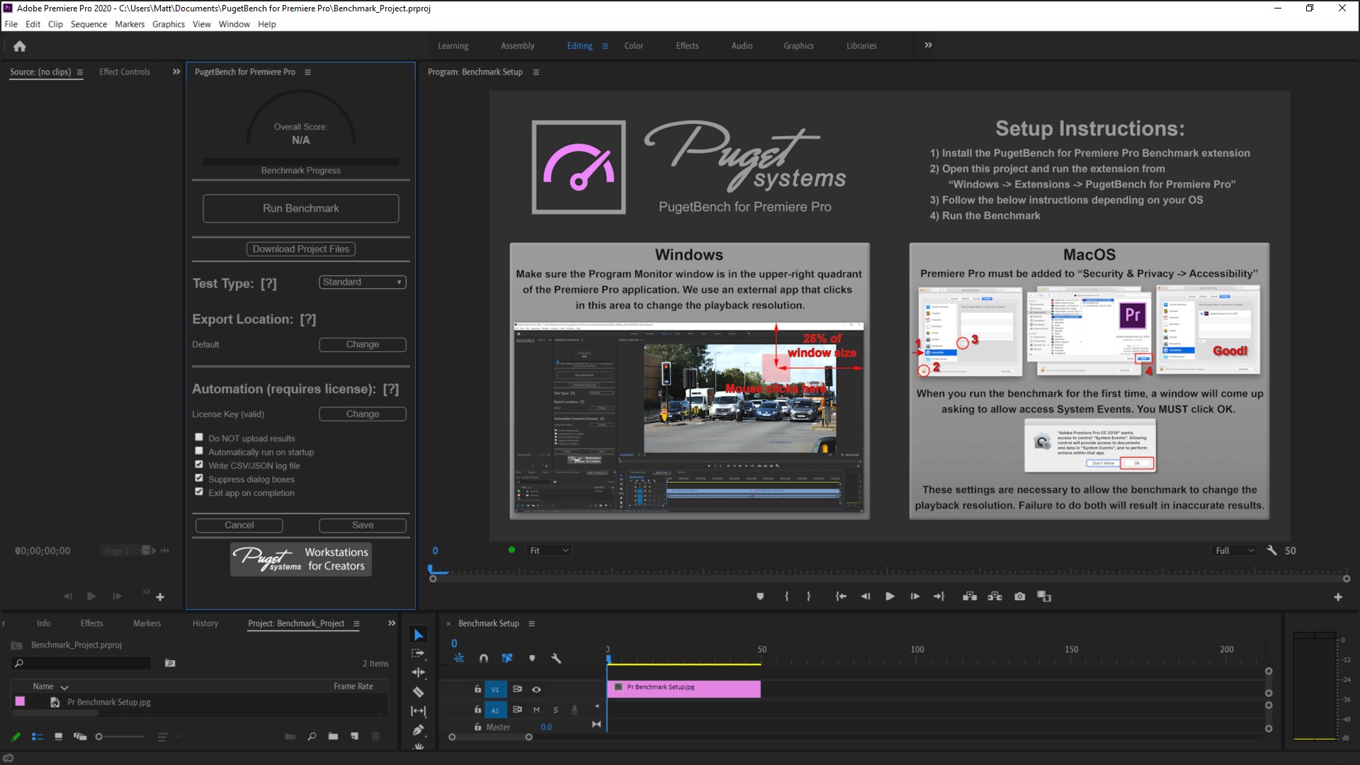 PugetBench for Premiere Pro