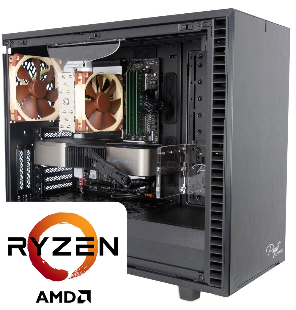 Puget Systems AMD Ryzen 5000 series workstations