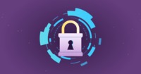 Icon of a padlock representing cyber security