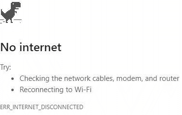 No internet