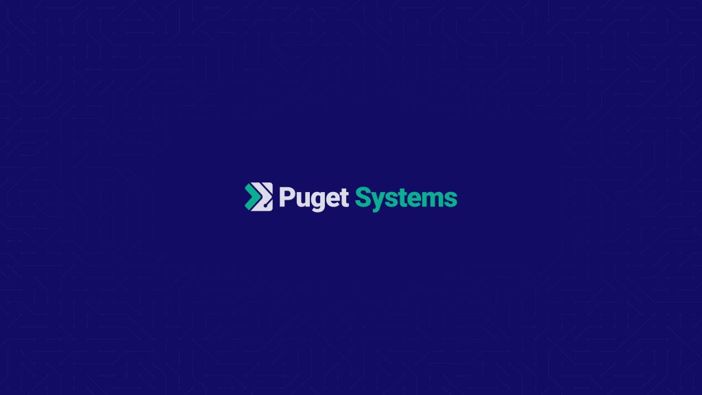 Puget Systems Wallpaper with Blue Background at 2560 by 1440 Resolution