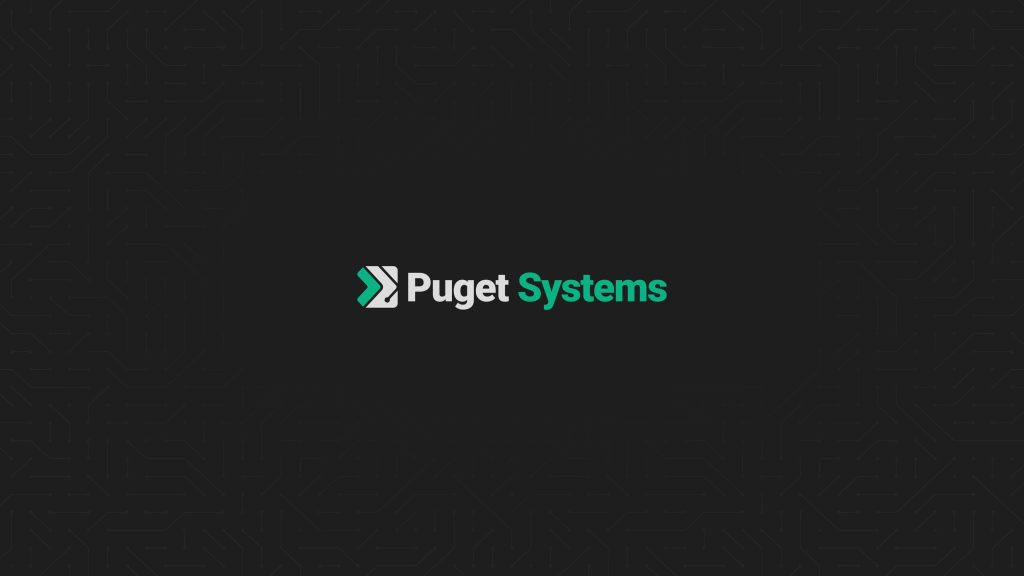 Puget Systems Wallpaper with Dark Gray Background at 2560 by 1440 Resolution