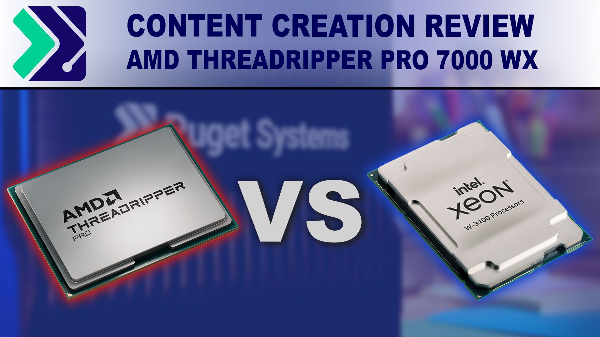Decorative image: AMD Threadripper PRO 7000 WX content creation review.