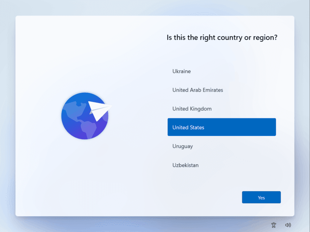 region select