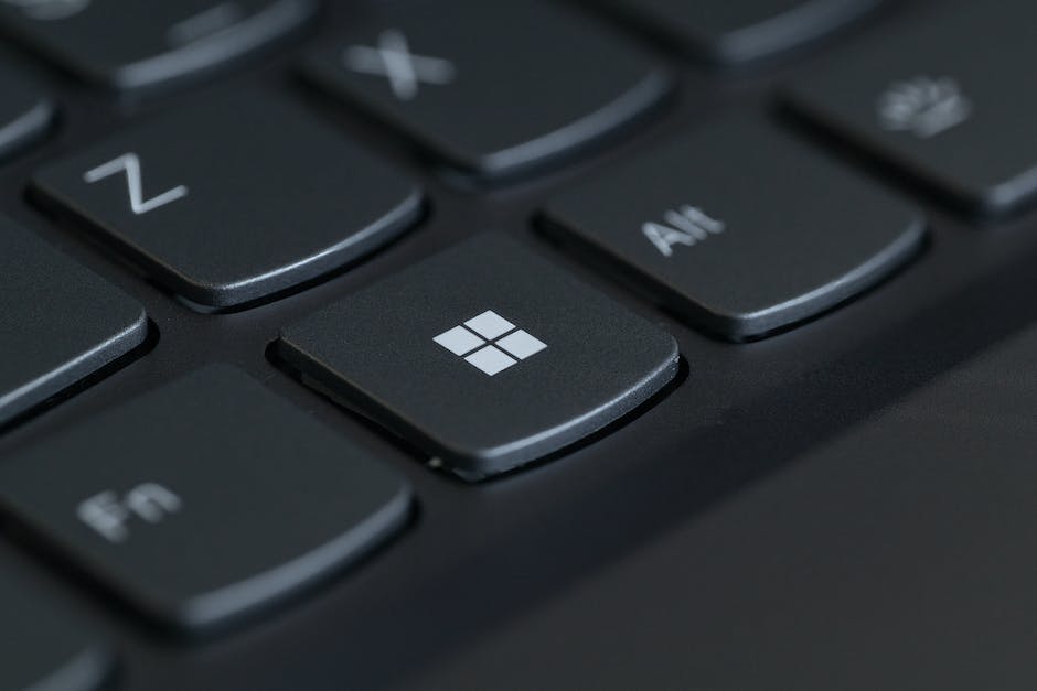 close up of keyboard Win key