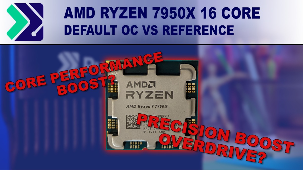 AMD Ryzen 7950X - Reference vs Default Overclock Thermals and Content Creation Performance