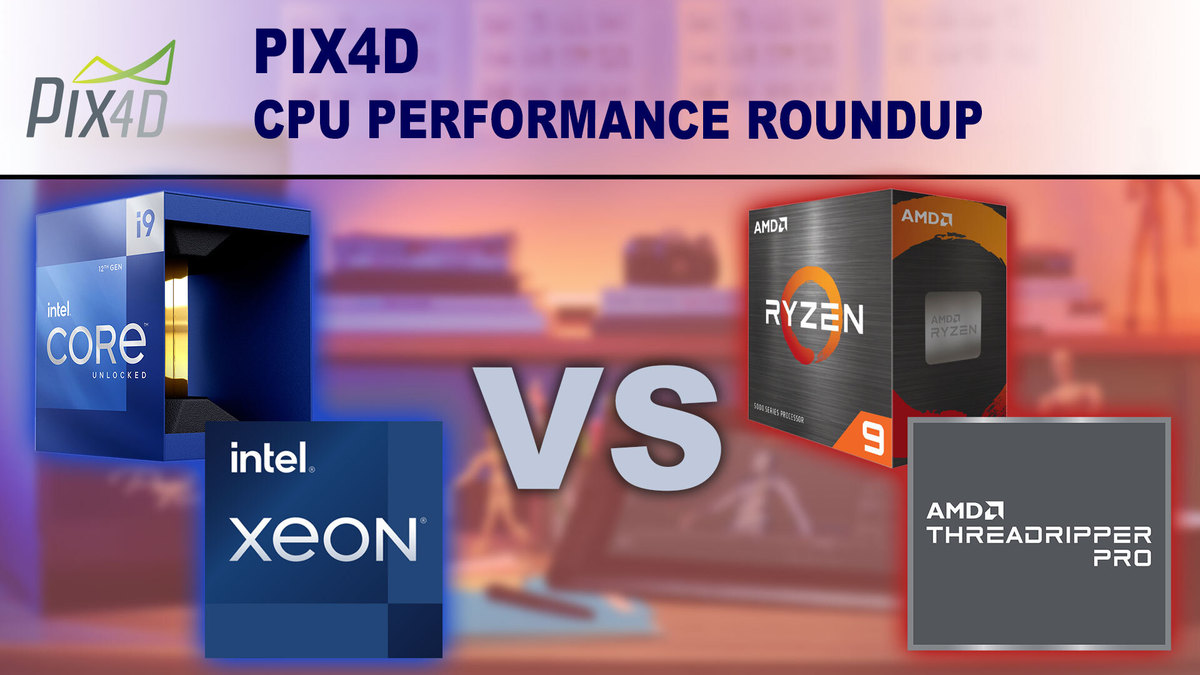 Pix4D CPU Performance graphic