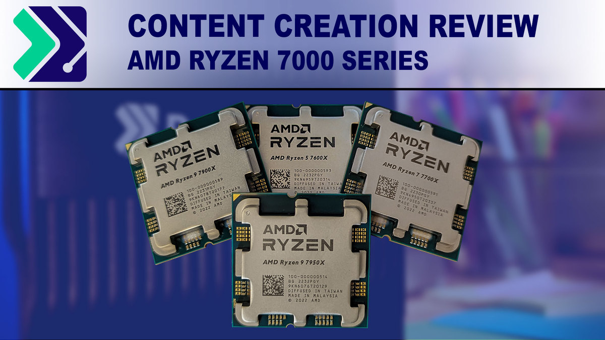 AMD Ryzen 7000 Series vs Intel 12th Gen Content Creation Review