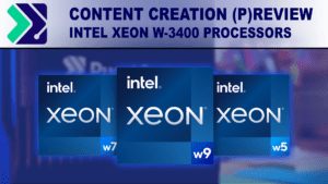 Intel Xeon W-3400 processor content creation review