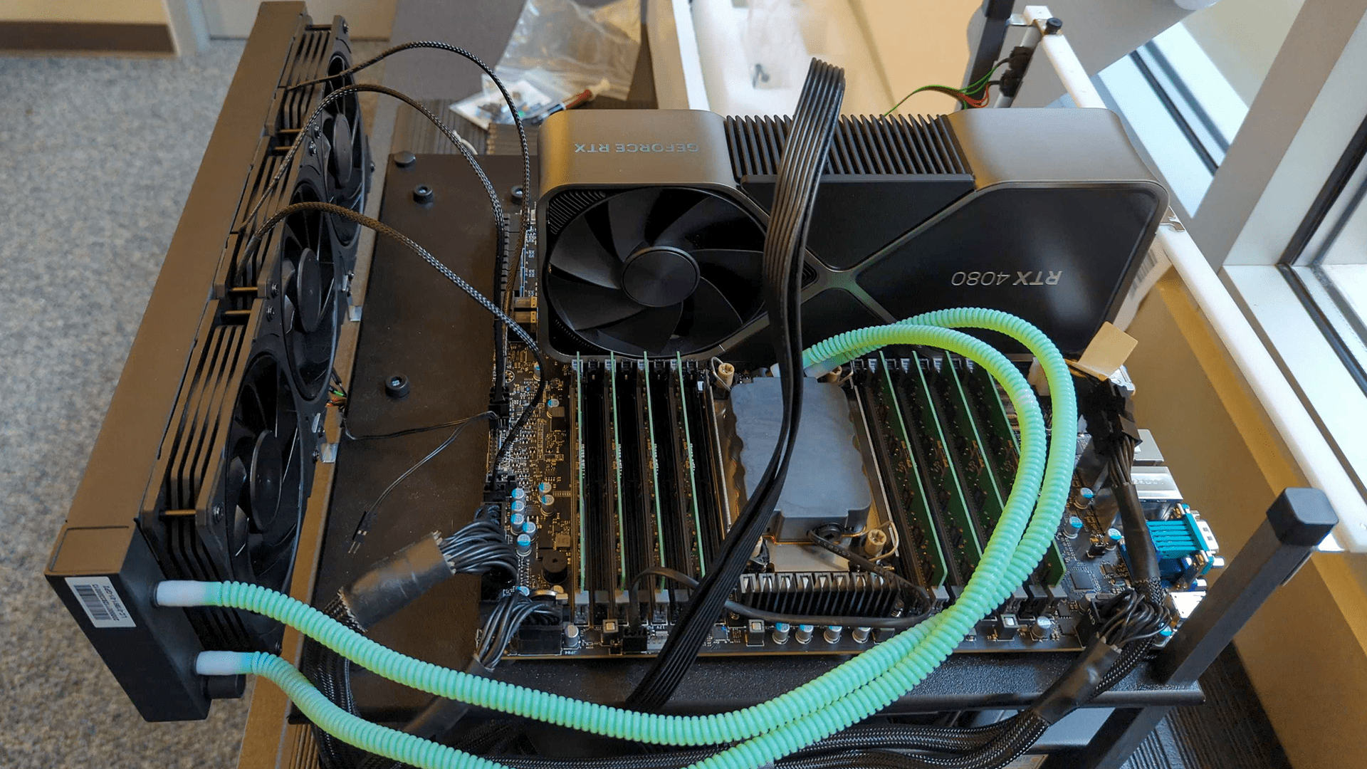 Intel Xeon W-3400 and W790 motherboard with AIO Liquid cooler
