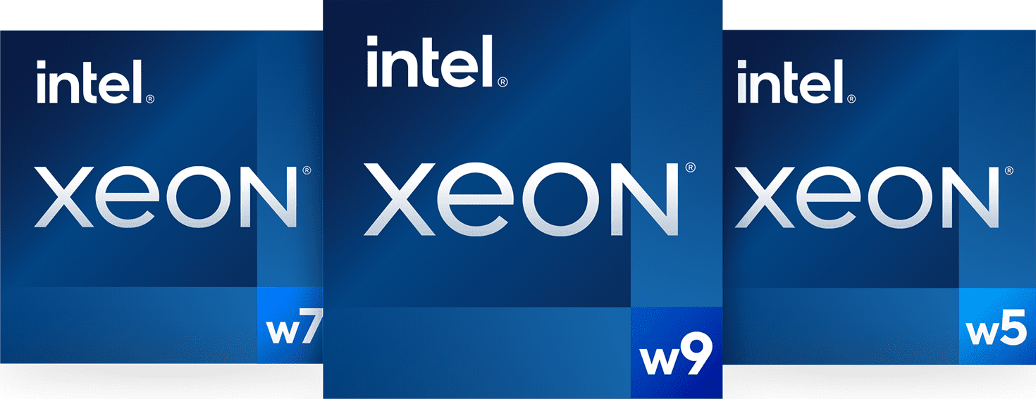 Intel Xeon W Badge Icons