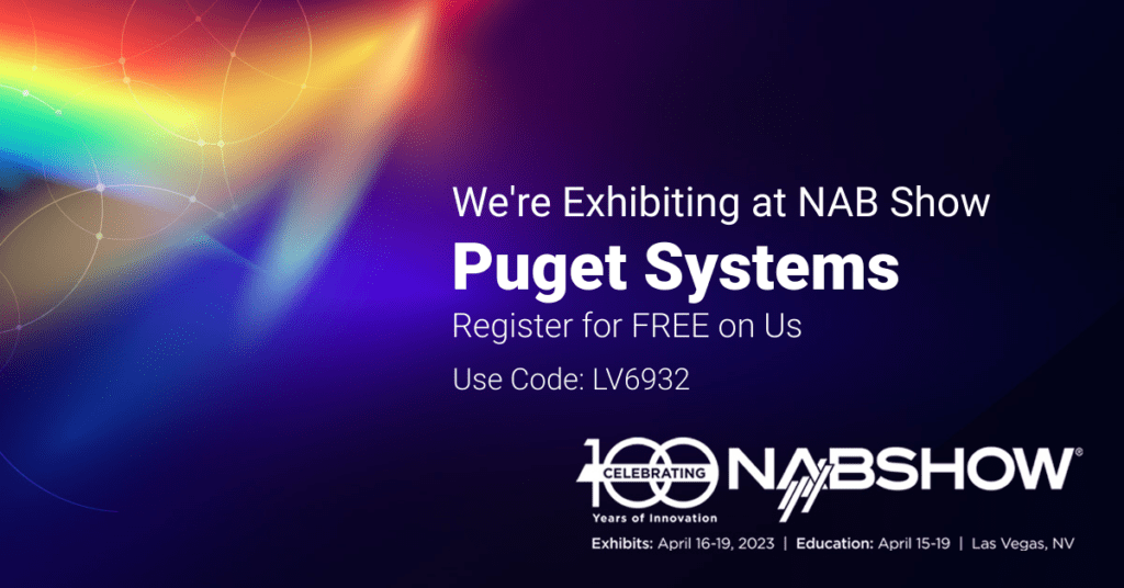 Puget Systems Custom NAB 2023 Hero Image