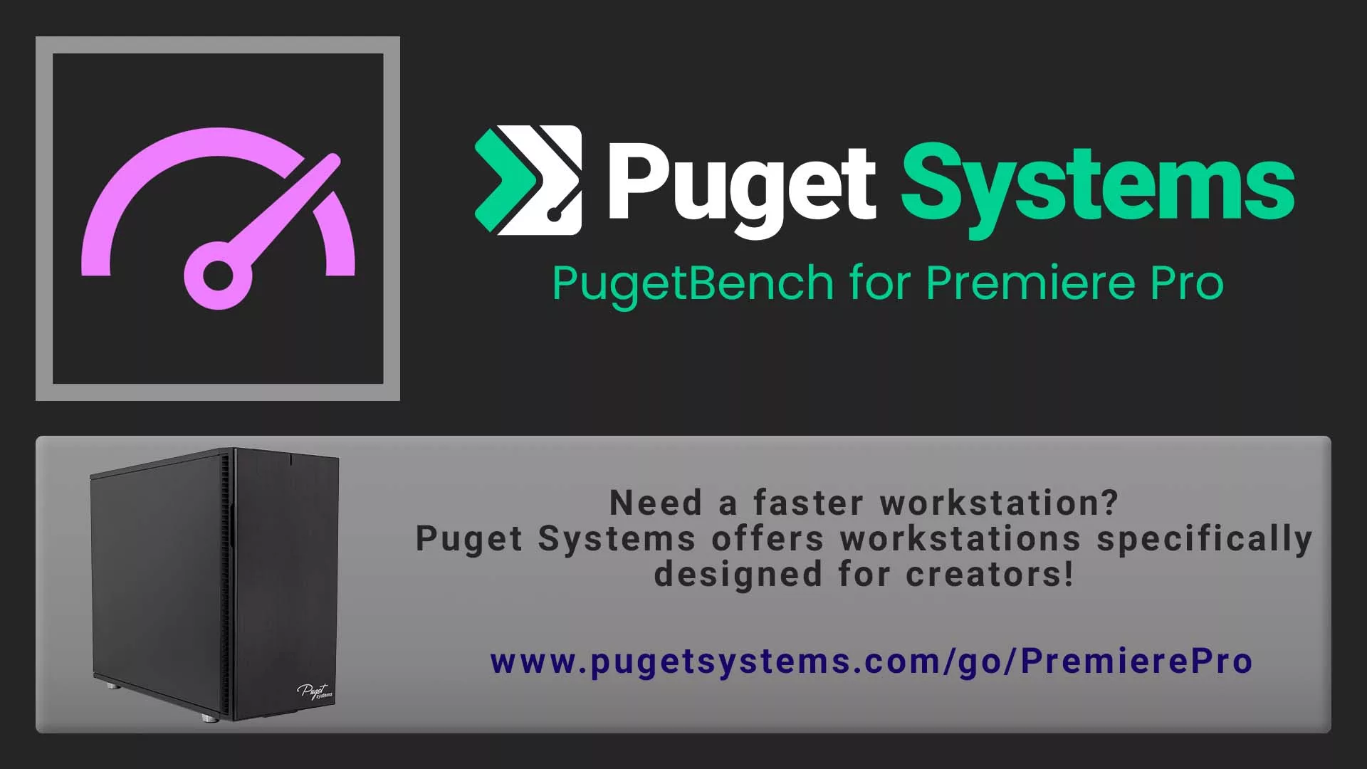 PugetBench for Premiere Pro summary image