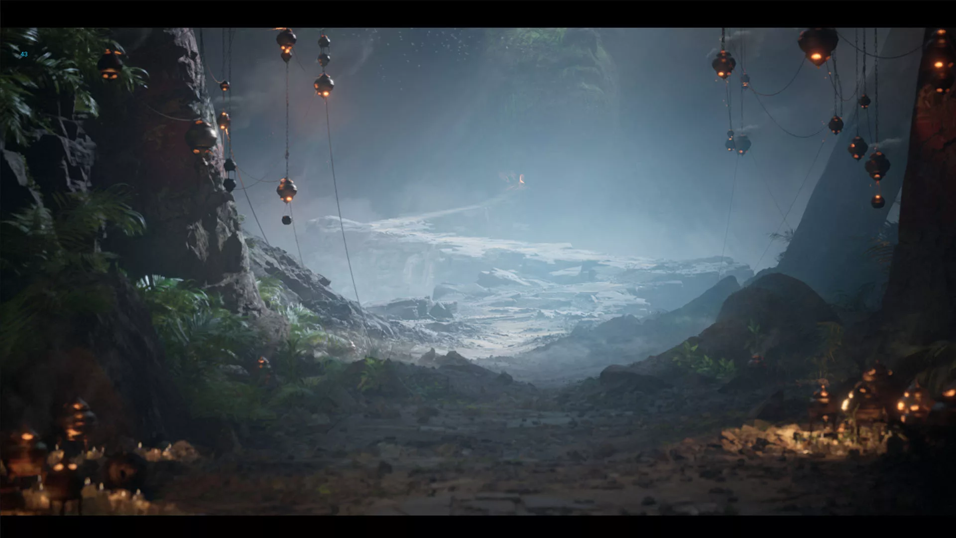 screenshot of the Megascans Temple scene