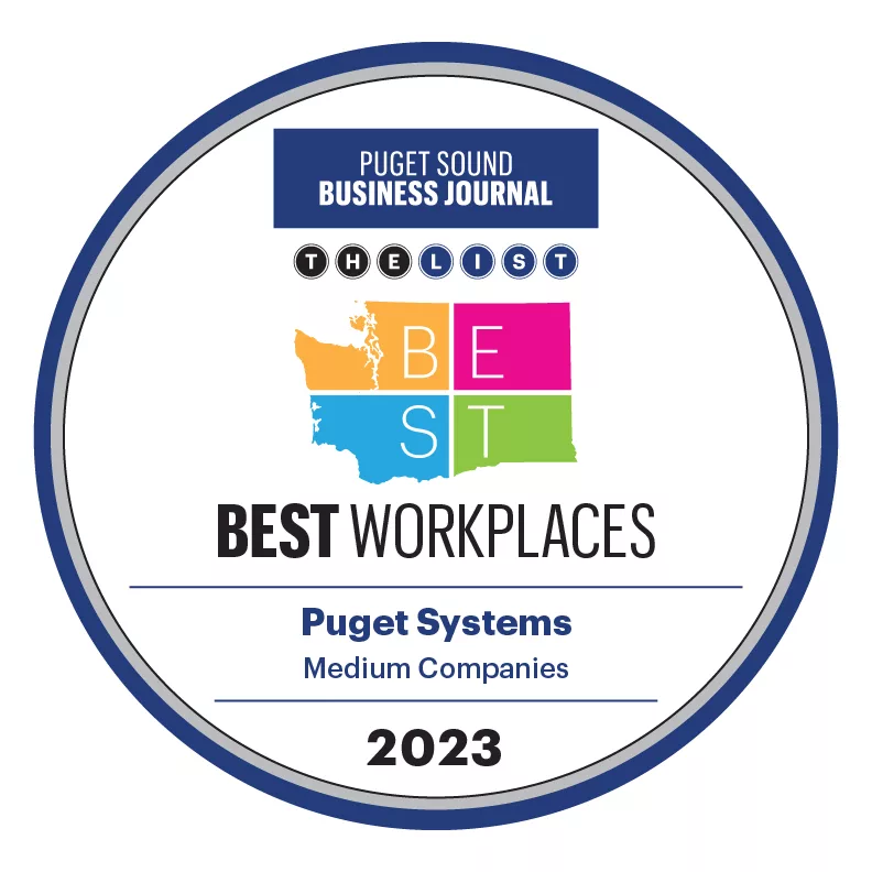 Puget Sound Business Journal Best Workplaces Badge