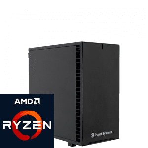 Define 7 Mini with AMD Ryzen logo and transparent background